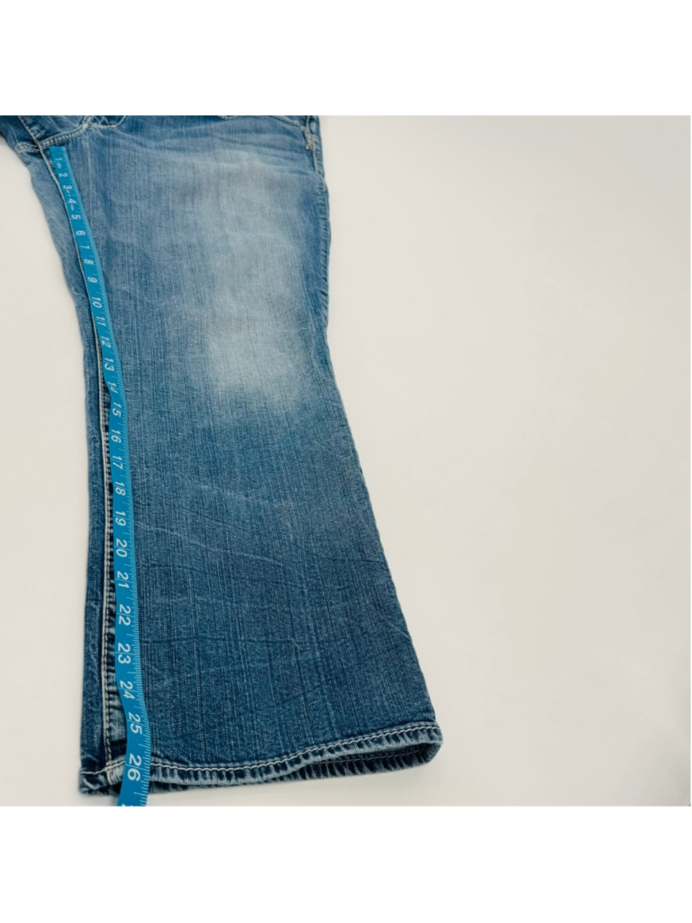 Silver Jeans Blue Suki Capri Jeans Size 18 - Picture 9 of 9